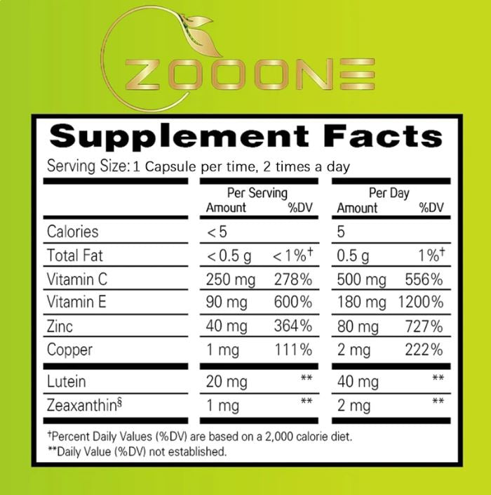 Zooone™  - Nutrición ocular diaria para ver nítido y sin cansancio