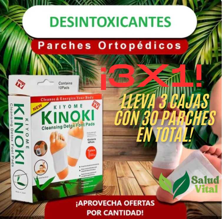 30 Parches Kinopads™  Desintoxicación x3 Cajas