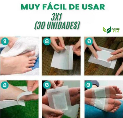 30 Parches Kinopads™  Desintoxicación x3 Cajas