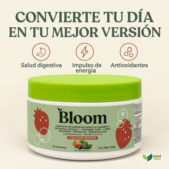 Bloom™ Kiwi y Fresa- Mezcla de antioxidantes, probióticos y verduras