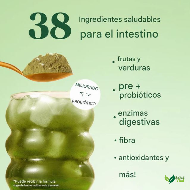 Bloom™ Kiwi y Fresa- Mezcla de antioxidantes, probióticos y verduras