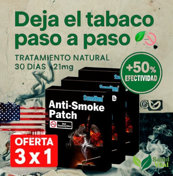 Parche Antitabaco Transdérmico 21mg – Pack 3x1 (30 Parches)