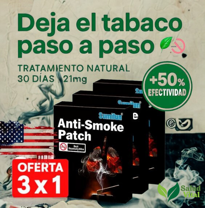 Parche Antitabaco Transdérmico 21mg – Pack 3x1 (30 Parches)