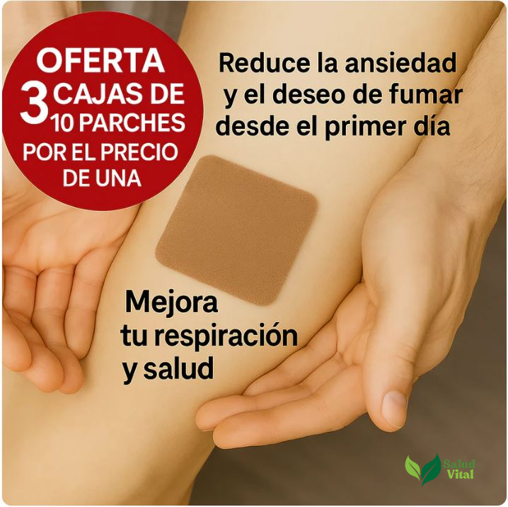 Parche Antitabaco Transdérmico 21mg – Pack 3x1 (30 Parches)