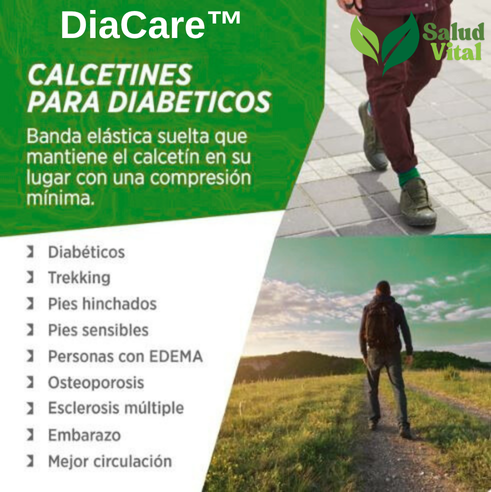 Calcetín de fibra Bambú Premium para diabéticos - x6 Pares