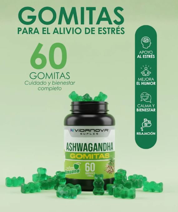 ASHWAGANDHA GOMITAS 1000 mg l 60 Gomitas