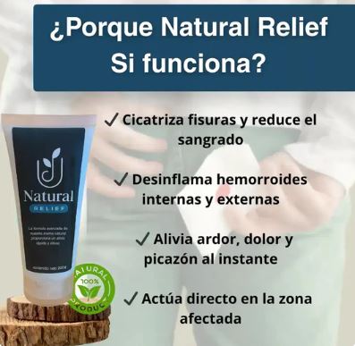 NATURAL RELIEF  Lo mejor contra las hemorroides